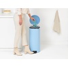 image:imageBrabantia StepOn XS Trash Can  Mineral Concrete Gray  13 Gallon  5L  Bathroom Bedroom Office Trash Can Light Pedal Handle amp Removable Inner Bucket  99 x 133 x 162   Trash BagsDreamy Blue