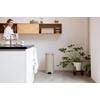 image:imageBrabantia StepOn XS Trash Can  Mineral Concrete Gray  13 Gallon  5L  Bathroom Bedroom Office Trash Can Light Pedal Handle amp Removable Inner Bucket  99 x 133 x 162   Trash BagsSoft Beige