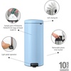image:imageBrabantia StepOn XS Trash Can  Mineral Concrete Gray  13 Gallon  5L  Bathroom Bedroom Office Trash Can Light Pedal Handle amp Removable Inner Bucket  99 x 133 x 162   Trash BagsDreamy Blue