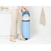 image:imageBrabantia StepOn XS Trash Can  Mineral Concrete Gray  13 Gallon  5L  Bathroom Bedroom Office Trash Can Light Pedal Handle amp Removable Inner Bucket  99 x 133 x 162   Trash BagsDreamy Blue