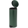 image:imageBrabantia StepOn XS Trash Can  Mineral Concrete Gray  13 Gallon  5L  Bathroom Bedroom Office Trash Can Light Pedal Handle amp Removable Inner Bucket  99 x 133 x 162   Trash BagsPine Green