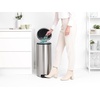 image:imageBrabantia StepOn XS Trash Can  Mineral Concrete Gray  13 Gallon  5L  Bathroom Bedroom Office Trash Can Light Pedal Handle amp Removable Inner Bucket  99 x 133 x 162   Trash BagsMatt Steel FPP