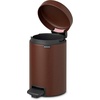 image:imageBrabantia StepOn XS Trash Can  Mineral Concrete Gray  13 Gallon  5L  Bathroom Bedroom Office Trash Can Light Pedal Handle amp Removable Inner Bucket  99 x 133 x 162   Trash BagsMineral Cosy Brown