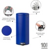 image:imageBrabantia StepOn XS Trash Can  Mineral Concrete Gray  13 Gallon  5L  Bathroom Bedroom Office Trash Can Light Pedal Handle amp Removable Inner Bucket  99 x 133 x 162   Trash BagsMineral Powerful Blue
