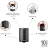 image:imageBrabantia StepOn XS Trash Can  Mineral Concrete Gray  13 Gallon  5L  Bathroom Bedroom Office Trash Can Light Pedal Handle amp Removable Inner Bucket  99 x 133 x 162   Trash BagsConfident Gray