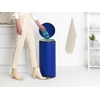image:imageBrabantia StepOn XS Trash Can  Mineral Concrete Gray  13 Gallon  5L  Bathroom Bedroom Office Trash Can Light Pedal Handle amp Removable Inner Bucket  99 x 133 x 162   Trash BagsMineral Powerful Blue