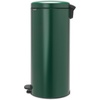 image:imageBrabantia StepOn XS Trash Can  Mineral Concrete Gray  13 Gallon  5L  Bathroom Bedroom Office Trash Can Light Pedal Handle amp Removable Inner Bucket  99 x 133 x 162   Trash BagsPine Green