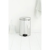 image:imageBrabantia StepOn XS Trash Can  Mineral Concrete Gray  13 Gallon  5L  Bathroom Bedroom Office Trash Can Light Pedal Handle amp Removable Inner Bucket  99 x 133 x 162   Trash BagsBrilliant Steel
