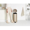 image:imageBrabantia StepOn XS Trash Can  Mineral Concrete Gray  13 Gallon  5L  Bathroom Bedroom Office Trash Can Light Pedal Handle amp Removable Inner Bucket  99 x 133 x 162   Trash BagsMetallic Gold