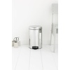 image:imageBrabantia StepOn XS Trash Can  Mineral Concrete Gray  13 Gallon  5L  Bathroom Bedroom Office Trash Can Light Pedal Handle amp Removable Inner Bucket  99 x 133 x 162   Trash BagsBrilliant Steel