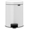 image:imageBrabantia StepOn XS Trash Can  Mineral Concrete Gray  13 Gallon  5L  Bathroom Bedroom Office Trash Can Light Pedal Handle amp Removable Inner Bucket  99 x 133 x 162   Trash BagsWhite