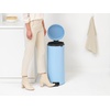 image:imageBrabantia StepOn XS Trash Can  Mineral Concrete Gray  13 Gallon  5L  Bathroom Bedroom Office Trash Can Light Pedal Handle amp Removable Inner Bucket  99 x 133 x 162   Trash BagsDreamy Blue