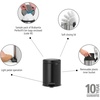 image:imageBrabantia StepOn XS Trash Can  Mineral Concrete Gray  13 Gallon  5L  Bathroom Bedroom Office Trash Can Light Pedal Handle amp Removable Inner Bucket  99 x 133 x 162   Trash BagsMatt Black