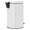 image:imageBrabantia StepOn XS Trash Can  Mineral Concrete Gray  13 Gallon  5L  Bathroom Bedroom Office Trash Can Light Pedal Handle amp Removable Inner Bucket  99 x 133 x 162   Trash BagsWhite
