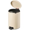 image:imageBrabantia StepOn XS Trash Can  Mineral Concrete Gray  13 Gallon  5L  Bathroom Bedroom Office Trash Can Light Pedal Handle amp Removable Inner Bucket  99 x 133 x 162   Trash BagsSoft Beige