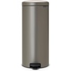 image:imageBrabantia StepOn XS Trash Can  Mineral Concrete Gray  13 Gallon  5L  Bathroom Bedroom Office Trash Can Light Pedal Handle amp Removable Inner Bucket  99 x 133 x 162   Trash BagsPlatinum