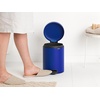 image:imageBrabantia StepOn XS Trash Can  Mineral Concrete Gray  13 Gallon  5L  Bathroom Bedroom Office Trash Can Light Pedal Handle amp Removable Inner Bucket  99 x 133 x 162   Trash BagsMineral Powerful Blue