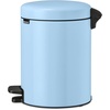 image:imageBrabantia StepOn XS Trash Can  Mineral Concrete Gray  13 Gallon  5L  Bathroom Bedroom Office Trash Can Light Pedal Handle amp Removable Inner Bucket  99 x 133 x 162   Trash BagsDreamy Blue