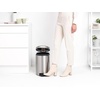 image:imageBrabantia StepOn XS Trash Can  Mineral Concrete Gray  13 Gallon  5L  Bathroom Bedroom Office Trash Can Light Pedal Handle amp Removable Inner Bucket  99 x 133 x 162   Trash BagsMatt Steel FPP