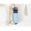 image:imageBrabantia StepOn XS Trash Can  Mineral Concrete Gray  13 Gallon  5L  Bathroom Bedroom Office Trash Can Light Pedal Handle amp Removable Inner Bucket  99 x 133 x 162   Trash BagsDreamy Blue