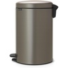 image:imageBrabantia StepOn XS Trash Can  Mineral Concrete Gray  13 Gallon  5L  Bathroom Bedroom Office Trash Can Light Pedal Handle amp Removable Inner Bucket  99 x 133 x 162   Trash BagsPlatinum