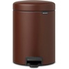 image:imageBrabantia StepOn XS Trash Can  Mineral Concrete Gray  13 Gallon  5L  Bathroom Bedroom Office Trash Can Light Pedal Handle amp Removable Inner Bucket  99 x 133 x 162   Trash BagsMineral Cosy Brown