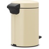 image:imageBrabantia StepOn XS Trash Can  Mineral Concrete Gray  13 Gallon  5L  Bathroom Bedroom Office Trash Can Light Pedal Handle amp Removable Inner Bucket  99 x 133 x 162   Trash BagsAlmond