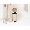 image:imageBrabantia StepOn XS Trash Can  Mineral Concrete Gray  13 Gallon  5L  Bathroom Bedroom Office Trash Can Light Pedal Handle amp Removable Inner Bucket  99 x 133 x 162   Trash BagsSoft Beige