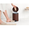 image:imageBrabantia StepOn XS Trash Can  Mineral Concrete Gray  13 Gallon  5L  Bathroom Bedroom Office Trash Can Light Pedal Handle amp Removable Inner Bucket  99 x 133 x 162   Trash BagsMineral Cosy Brown