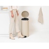 image:imageBrabantia StepOn XS Trash Can  Mineral Concrete Gray  13 Gallon  5L  Bathroom Bedroom Office Trash Can Light Pedal Handle amp Removable Inner Bucket  99 x 133 x 162   Trash BagsSoft Beige