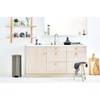 image:imageBrabantia StepOn XS Trash Can  Mineral Concrete Gray  13 Gallon  5L  Bathroom Bedroom Office Trash Can Light Pedal Handle amp Removable Inner Bucket  99 x 133 x 162   Trash BagsPlatinum