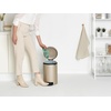 image:imageBrabantia StepOn XS Trash Can  Mineral Concrete Gray  13 Gallon  5L  Bathroom Bedroom Office Trash Can Light Pedal Handle amp Removable Inner Bucket  99 x 133 x 162   Trash BagsMetallic Gold