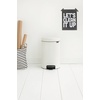 image:imageBrabantia StepOn XS Trash Can  Mineral Concrete Gray  13 Gallon  5L  Bathroom Bedroom Office Trash Can Light Pedal Handle amp Removable Inner Bucket  99 x 133 x 162   Trash BagsWhite