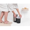 image:imageBrabantia StepOn XS Trash Can  Mineral Concrete Gray  13 Gallon  5L  Bathroom Bedroom Office Trash Can Light Pedal Handle amp Removable Inner Bucket  99 x 133 x 162   Trash BagsMatt Steel FPP