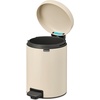 image:imageBrabantia StepOn XS Trash Can  Mineral Concrete Gray  13 Gallon  5L  Bathroom Bedroom Office Trash Can Light Pedal Handle amp Removable Inner Bucket  99 x 133 x 162   Trash BagsSoft Beige