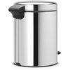 image:imageBrabantia StepOn XS Trash Can  Mineral Concrete Gray  13 Gallon  5L  Bathroom Bedroom Office Trash Can Light Pedal Handle amp Removable Inner Bucket  99 x 133 x 162   Trash BagsBrilliant Steel