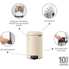 image:imageBrabantia StepOn XS Trash Can  Mineral Concrete Gray  13 Gallon  5L  Bathroom Bedroom Office Trash Can Light Pedal Handle amp Removable Inner Bucket  99 x 133 x 162   Trash BagsSoft Beige