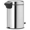 image:imageBrabantia StepOn XS Trash Can  Mineral Concrete Gray  13 Gallon  5L  Bathroom Bedroom Office Trash Can Light Pedal Handle amp Removable Inner Bucket  99 x 133 x 162   Trash BagsBrilliant Steel