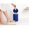 image:imageBrabantia StepOn XS Trash Can  Mineral Concrete Gray  13 Gallon  5L  Bathroom Bedroom Office Trash Can Light Pedal Handle amp Removable Inner Bucket  99 x 133 x 162   Trash BagsMineral Powerful Blue