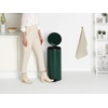 image:imageBrabantia StepOn XS Trash Can  Mineral Concrete Gray  13 Gallon  5L  Bathroom Bedroom Office Trash Can Light Pedal Handle amp Removable Inner Bucket  99 x 133 x 162   Trash BagsPine Green