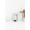 image:imageBrabantia StepOn XS Trash Can  Mineral Concrete Gray  13 Gallon  5L  Bathroom Bedroom Office Trash Can Light Pedal Handle amp Removable Inner Bucket  99 x 133 x 162   Trash BagsBrilliant Steel