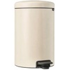 image:imageBrabantia StepOn XS Trash Can  Mineral Concrete Gray  13 Gallon  5L  Bathroom Bedroom Office Trash Can Light Pedal Handle amp Removable Inner Bucket  99 x 133 x 162   Trash BagsSoft Beige