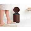 image:imageBrabantia StepOn XS Trash Can  Mineral Concrete Gray  13 Gallon  5L  Bathroom Bedroom Office Trash Can Light Pedal Handle amp Removable Inner Bucket  99 x 133 x 162   Trash BagsMineral Cosy Brown