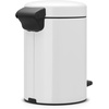 image:imageBrabantia StepOn XS Trash Can  Mineral Concrete Gray  13 Gallon  5L  Bathroom Bedroom Office Trash Can Light Pedal Handle amp Removable Inner Bucket  99 x 133 x 162   Trash BagsWhite