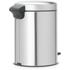image:imageBrabantia StepOn XS Trash Can  Mineral Concrete Gray  13 Gallon  5L  Bathroom Bedroom Office Trash Can Light Pedal Handle amp Removable Inner Bucket  99 x 133 x 162   Trash BagsMatt Steel FPP