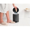 image:imageBrabantia StepOn XS Trash Can  Mineral Concrete Gray  13 Gallon  5L  Bathroom Bedroom Office Trash Can Light Pedal Handle amp Removable Inner Bucket  99 x 133 x 162   Trash BagsConfident Gray