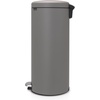 image:imageBrabantia StepOn XS Trash Can  Mineral Concrete Gray  13 Gallon  5L  Bathroom Bedroom Office Trash Can Light Pedal Handle amp Removable Inner Bucket  99 x 133 x 162   Trash BagsMineral Concrete Gray