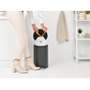 image:imageBrabantia StepOn XS Trash Can  Mineral Concrete Gray  13 Gallon  5L  Bathroom Bedroom Office Trash Can Light Pedal Handle amp Removable Inner Bucket  99 x 133 x 162   Trash BagsMineral Infinite Gray