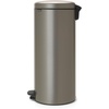 image:imageBrabantia StepOn XS Trash Can  Mineral Concrete Gray  13 Gallon  5L  Bathroom Bedroom Office Trash Can Light Pedal Handle amp Removable Inner Bucket  99 x 133 x 162   Trash BagsPlatinum