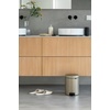 image:imageBrabantia StepOn XS Trash Can  Mineral Concrete Gray  13 Gallon  5L  Bathroom Bedroom Office Trash Can Light Pedal Handle amp Removable Inner Bucket  99 x 133 x 162   Trash BagsMetallic Gold